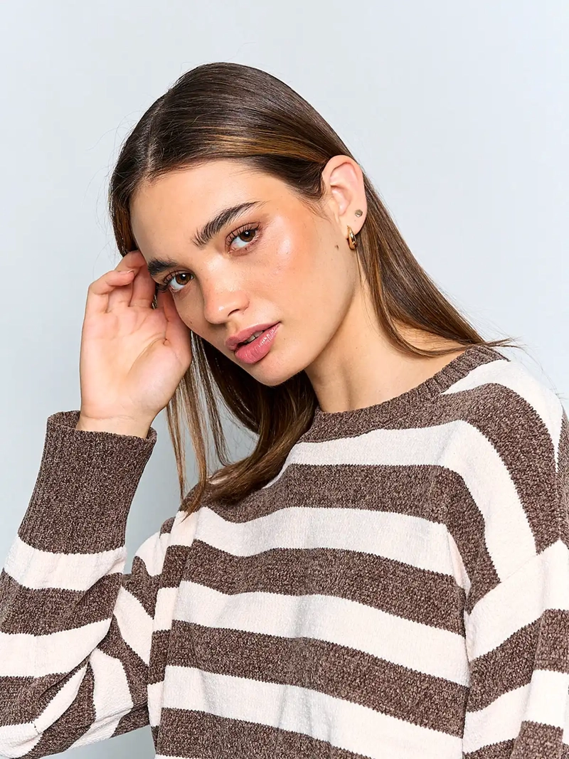 SWEATER MUJER INDEX MANGA LARGA BÁSICO CHENILLE - 3
