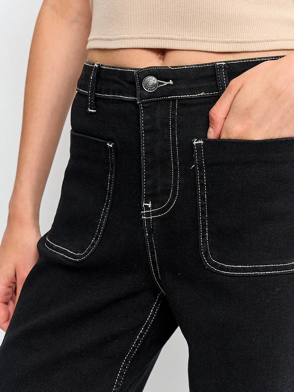 JEANS MUJER INDEX ALGODÓN BOLSILLOS DELANTEROS - 4