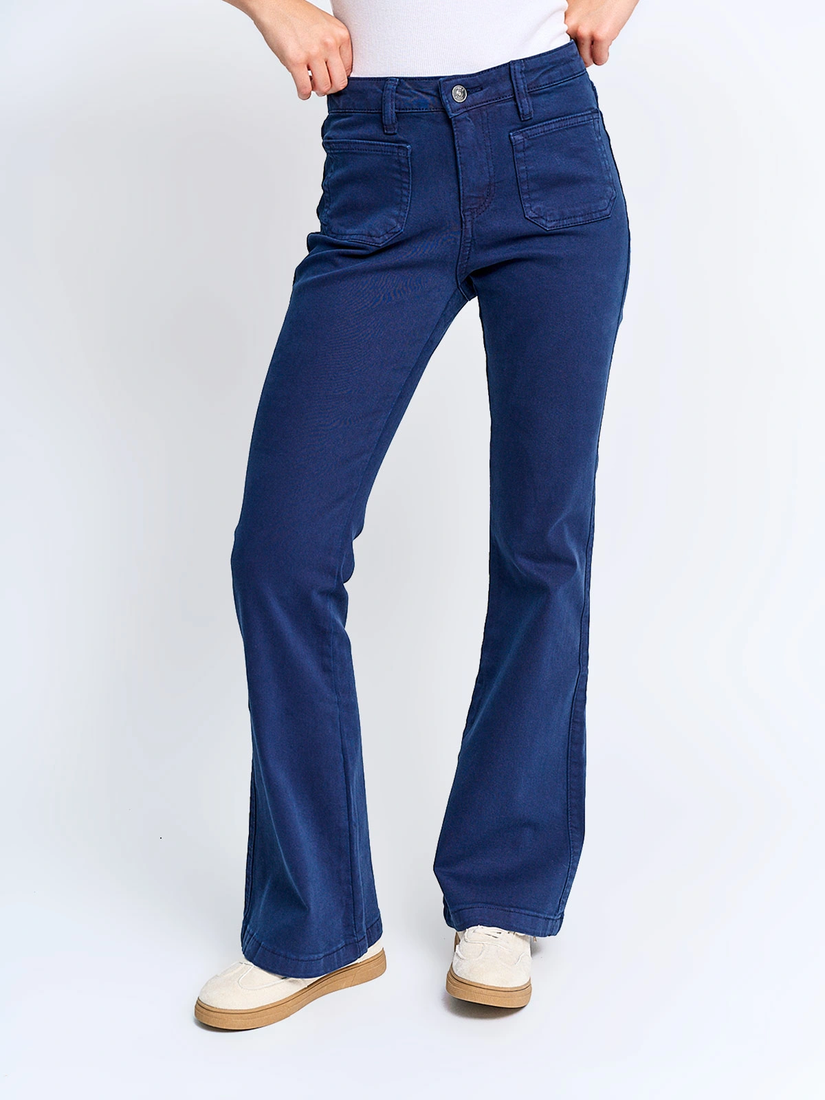 PANTALÓN MUJER INDEX ALGODÓN FLARE - 3