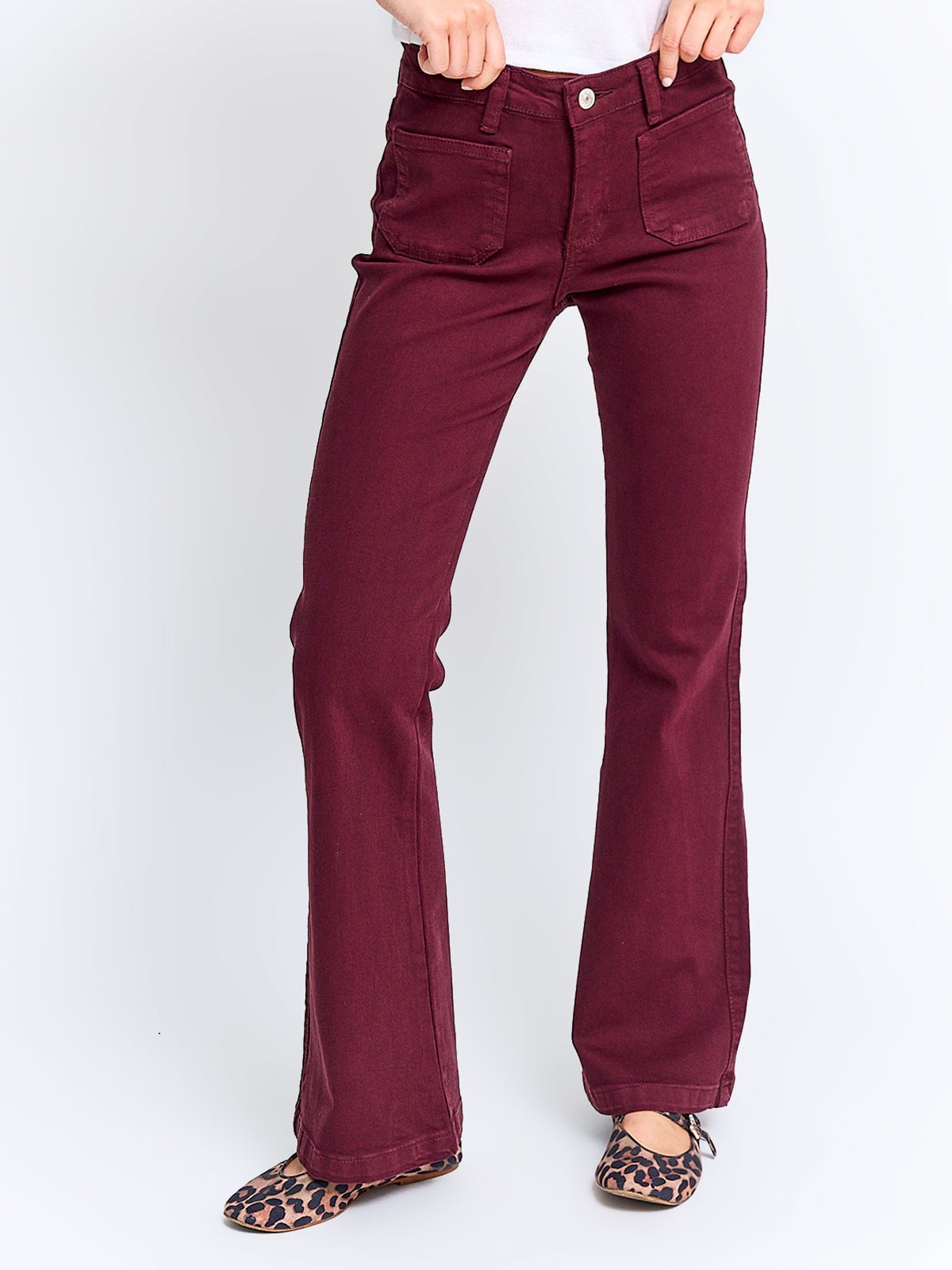 PANTALÓN MUJER INDEX ALGODÓN FLARE - 3