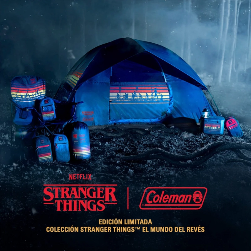 SACO DE DORMIR COLEMAN STRANGER THINGS 10°C AZUL - 2