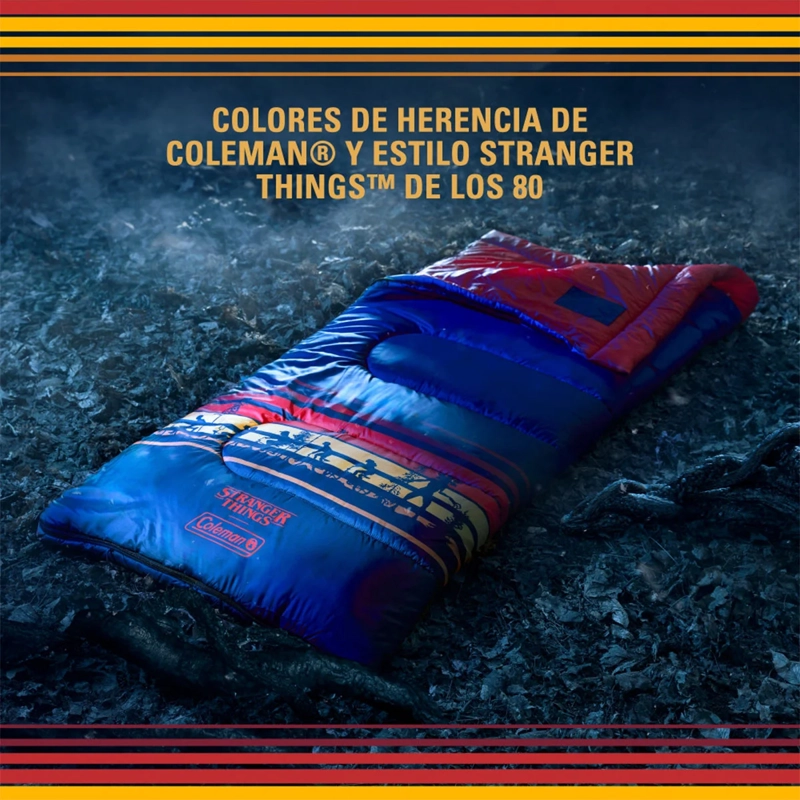 SACO DE DORMIR COLEMAN STRANGER THINGS 10°C AZUL - 3