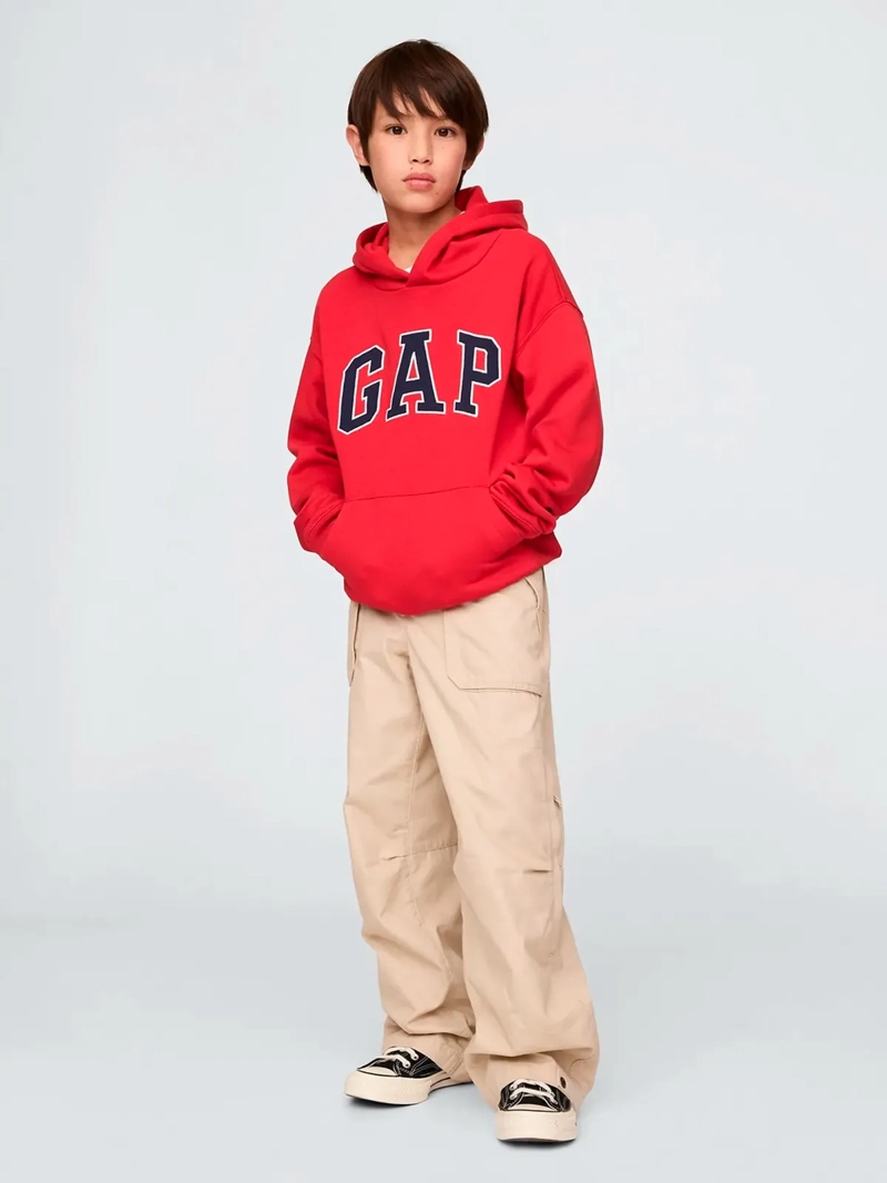 POLERÓN NIÑA GAP ROJO LOGO - 1
