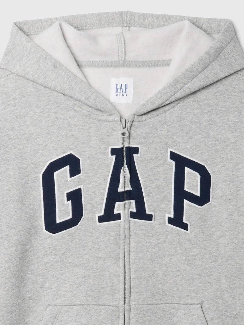POLERÓN NIÑO GAP GRIS LOGO - 3