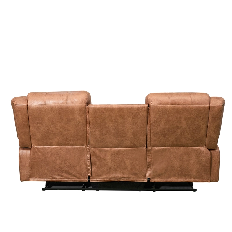 SOFÁ RECLINABLE RIPLEY HOME NEW BELFAST 3 CUERPOS CAFÉ - 9