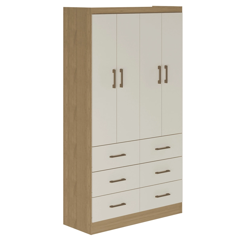CLOSET EXIT 4 PUERTAS 6 CAJONES CAFÉ/BEIGE - 1