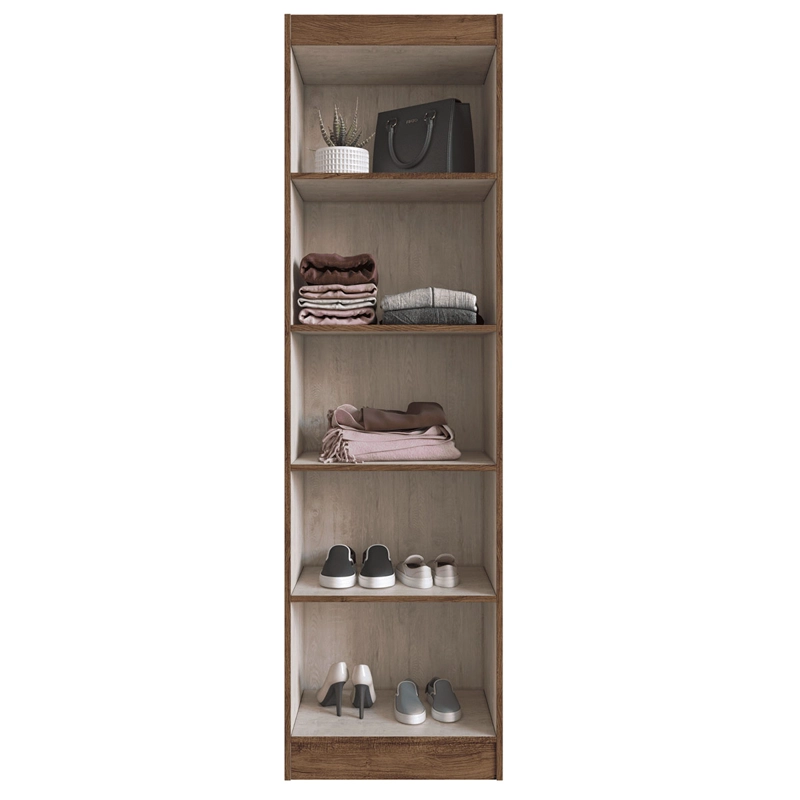 CLOSET EXIT MULTIUSO 2 PUERTAS 4 REPISAS CAFÉ - 4