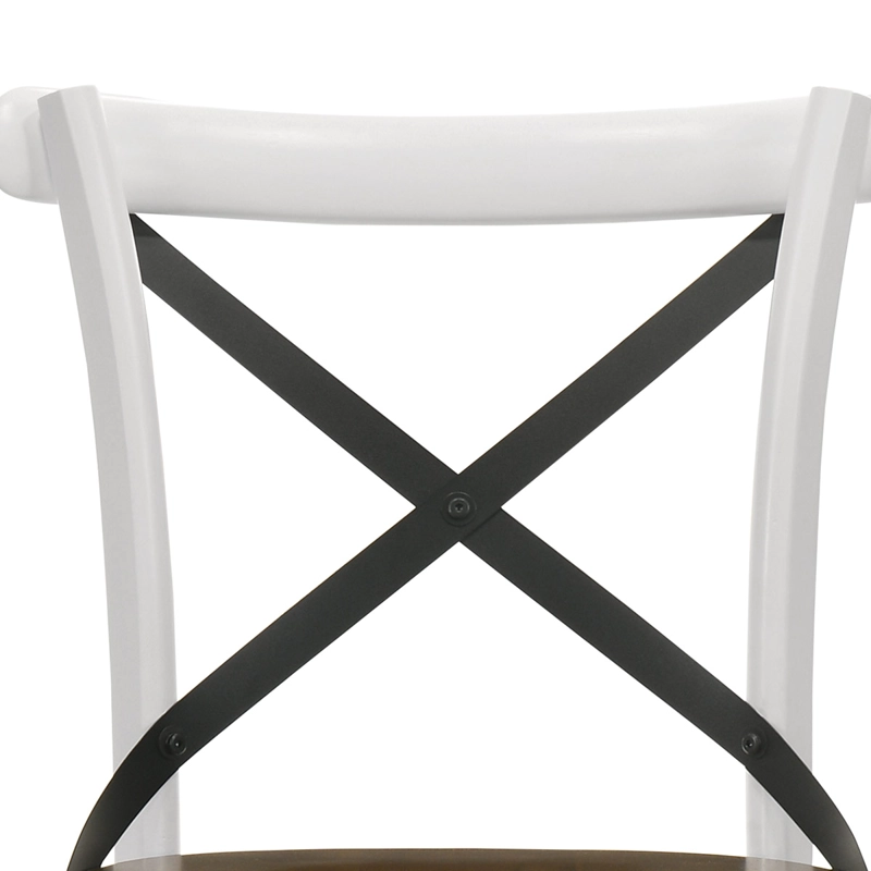 JUEGO DE COMEDOR RIPLEY HOME STOOL CRUZ 4 SILLAS CAFÉ - 8