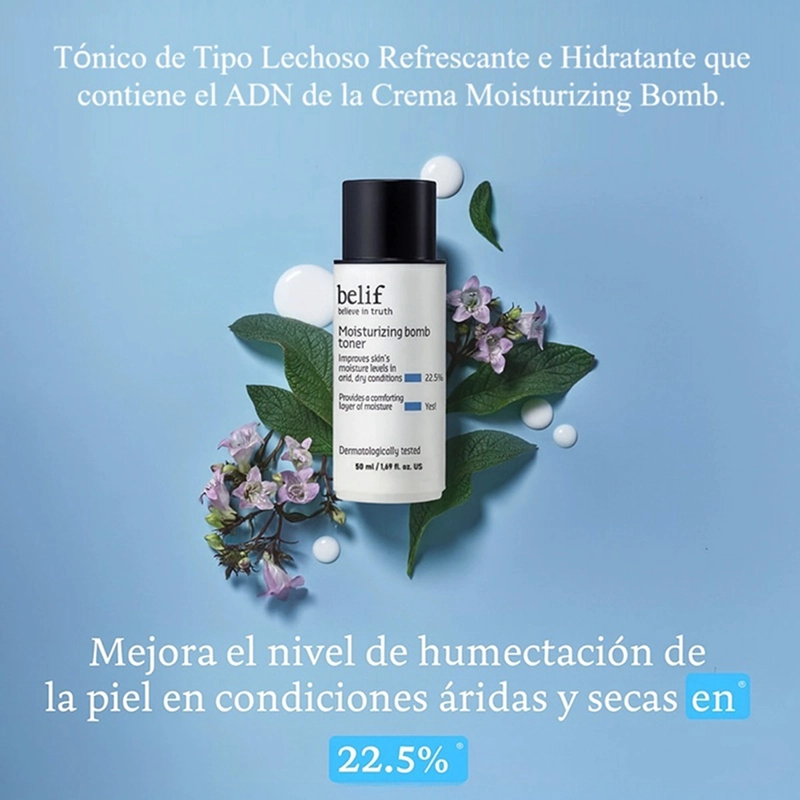SE DE TRATAMIENTO BELIF THE TRUE CREAM 25 ML + MOISTURIZING BOMB TONER 50 ML - 5