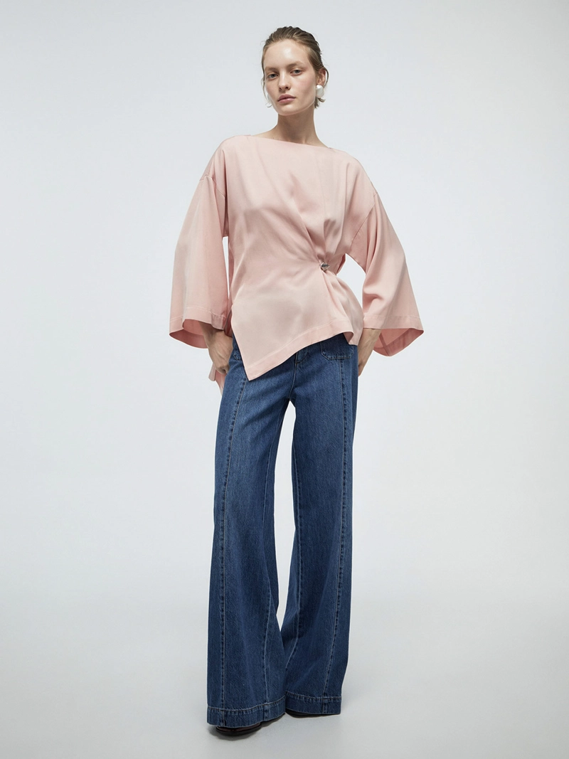 BLUSA MUJER SFERA MANGA LARGA - 2