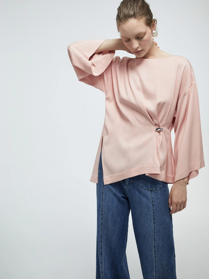 BLUSA MUJER SFERA MANGA LARGA - 3