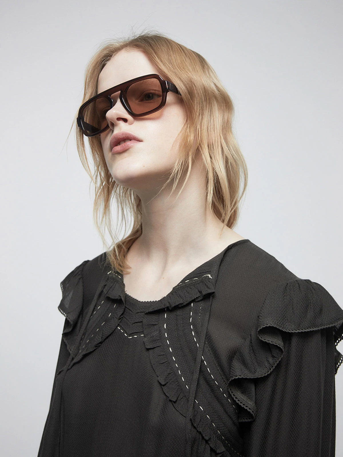 BLUSA MUJER SFERA MANGA LARGA VUELOS - 4