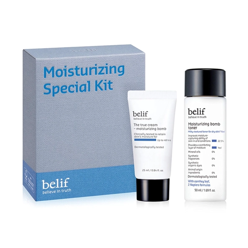 SET DE TRATAMIENTO BELIF MOISTURIZING BOMB 25 ML + MOISTURIZING BOMB TONER 50 ML - 1