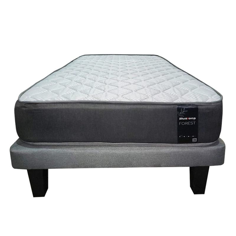 CAMA EUROPEA ILLUSIONS FOREST 1.5 PLAZAS GRIS - 1