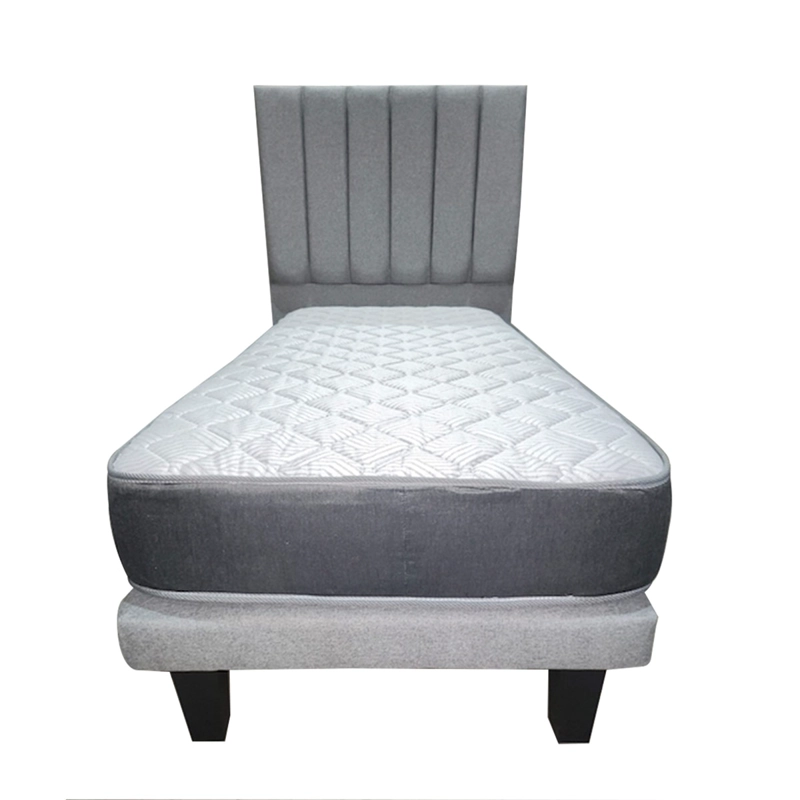 CAMA EUROPEA ILLUSIONS FOREST 1 PLAZA + RESPALDO GRIS - 1