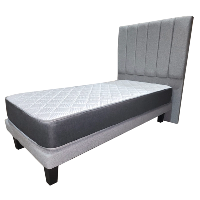 CAMA EUROPEA ILLUSIONS FOREST 1 PLAZA + RESPALDO GRIS - 3