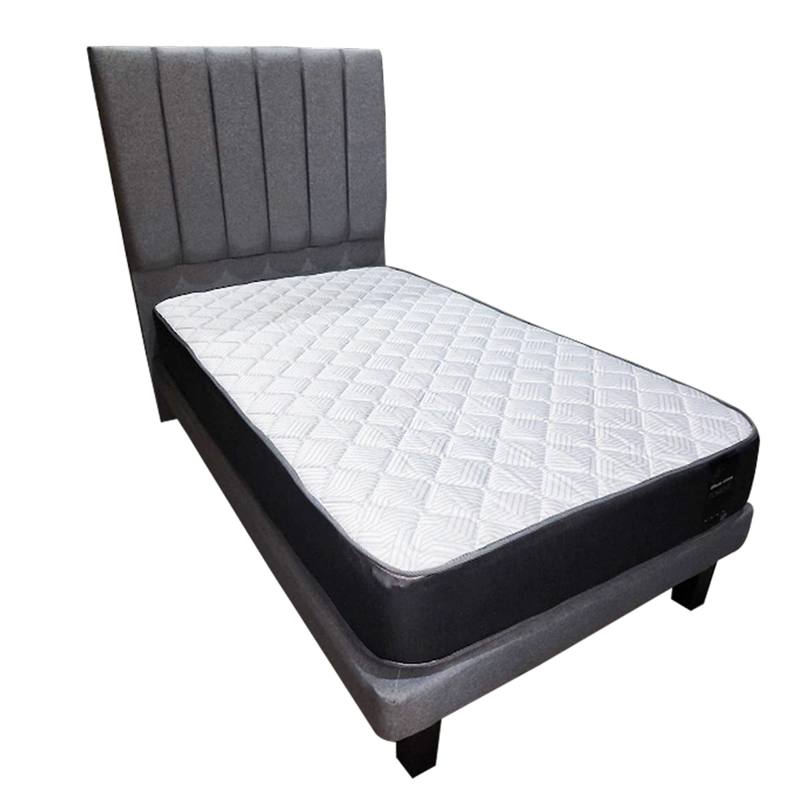 CAMA EUROPEA ILLUSIONS FOREST 1.5 PLAZAS + RESPALDO GRIS - 2