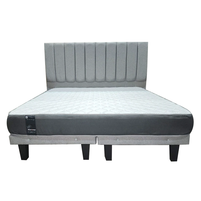 CAMA EUROPEA ILLUSIONS FOREST 2 PLAZAS + RESPALDO GRIS - 1