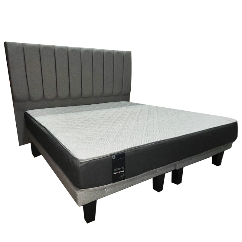 CAMA EUROPEA ILLUSIONS FOREST 2 PLAZAS + RESPALDO GRIS - 2
