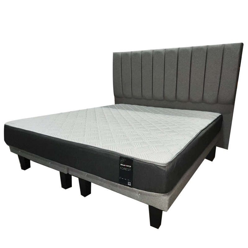 CAMA EUROPEA ILLUSIONS FOREST 2 PLAZAS + RESPALDO GRIS - 3