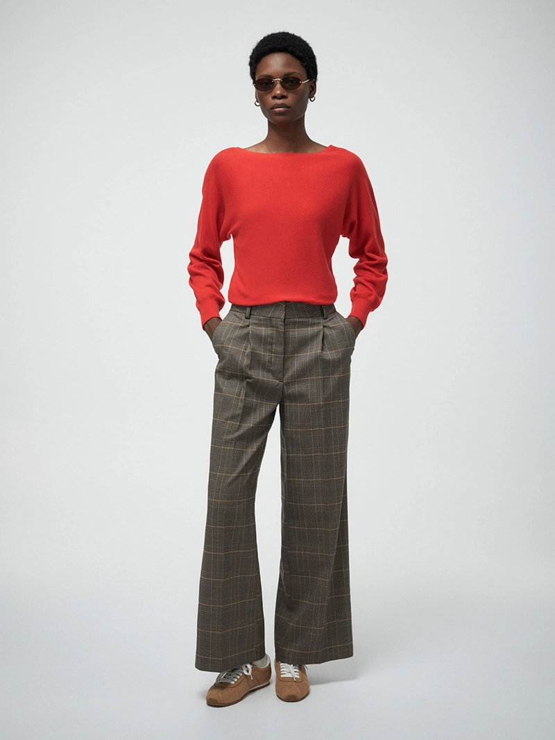 PANTALÓN MUJER SFERA ANCHO LISO - 1