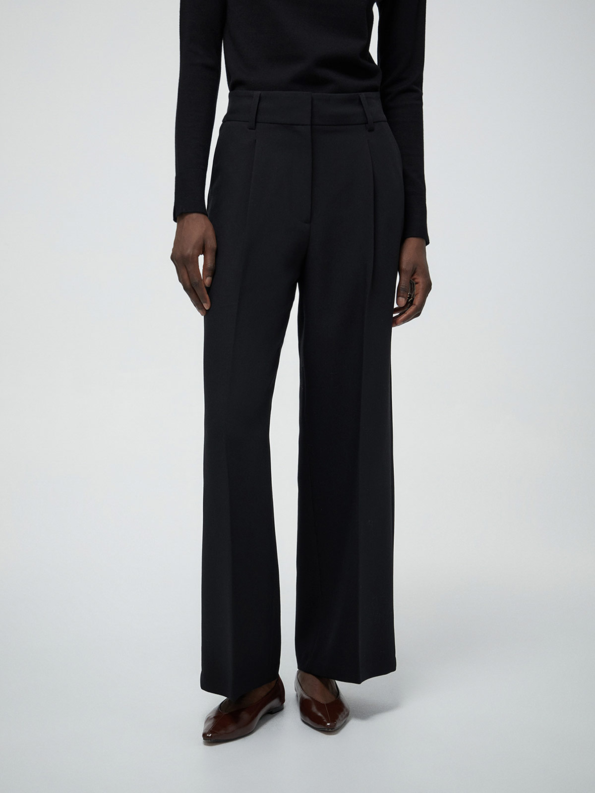 PANTALÓN MUJER SFERA ANCHO LISO - 3