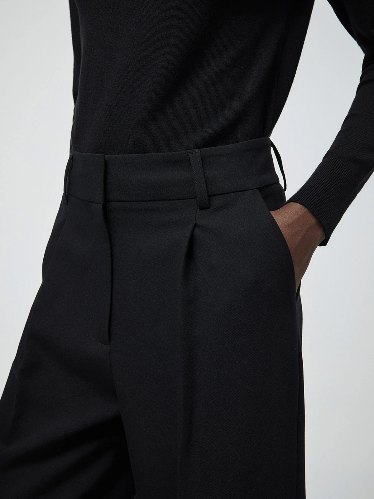 PANTALÓN MUJER SFERA ANCHO LISO - 5