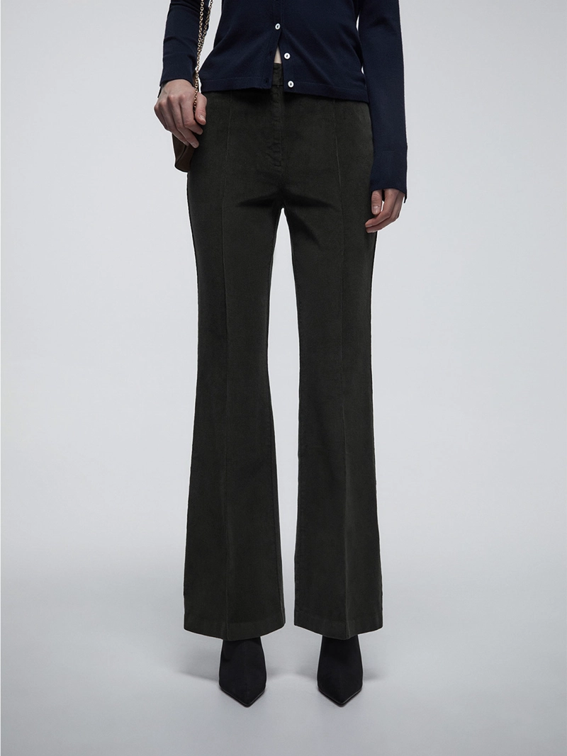 PANTALÓN MUJER SFERA ALGODÓN FLARE - 4