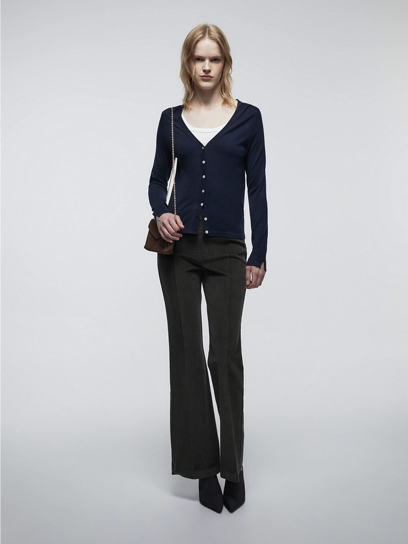 PANTALÓN MUJER SFERA ALGODÓN FLARE - 1