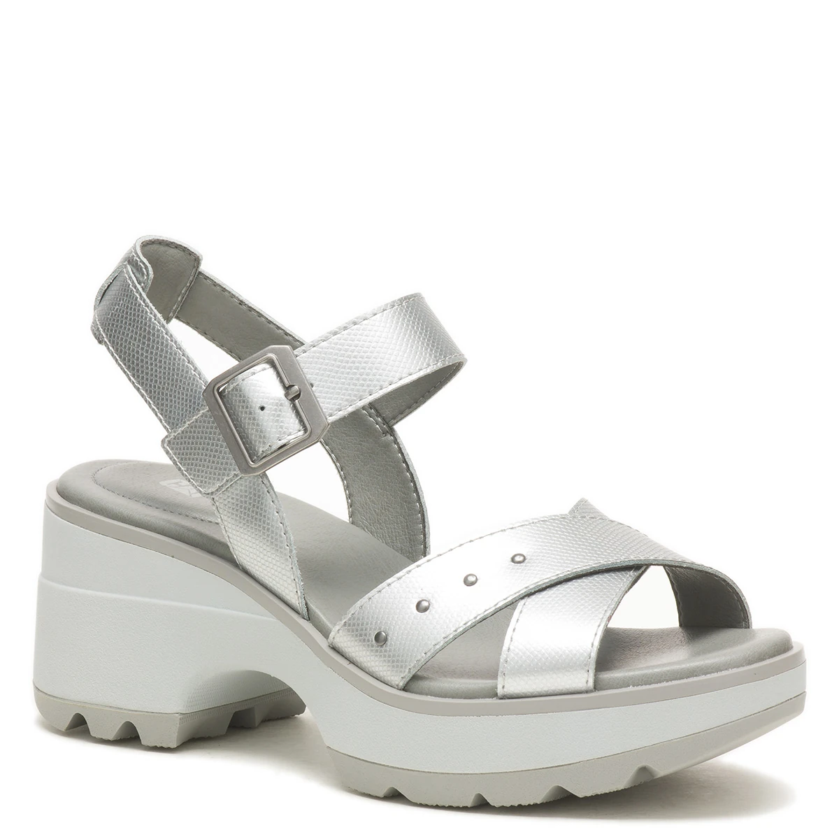 SANDALIAS MUJER CATERPILLAR PLATEADA SKYWATCHER CUERO - 2
