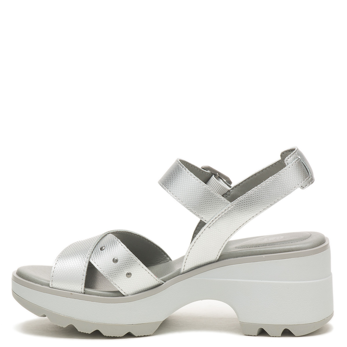 SANDALIAS MUJER CATERPILLAR PLATEADA SKYWATCHER CUERO - 4
