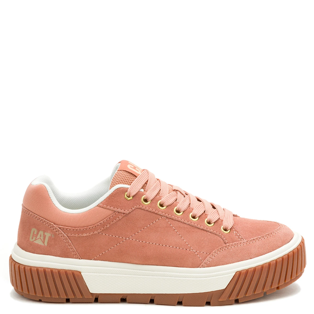 ZAPATILLAS MUJER CATERPILLAR URBANAS ROSADAS AMP SPORT CUERO - 1