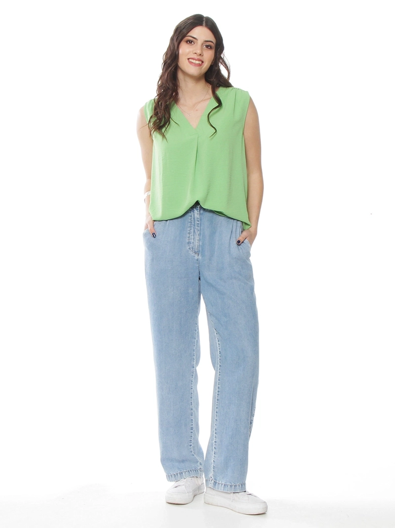BLUSA MUJER WADOS ESCOTE EN V SIN MANGAS