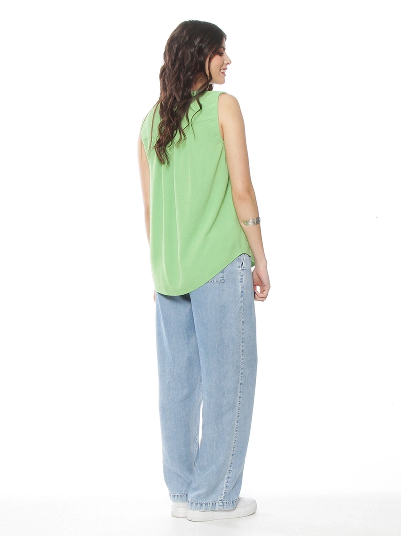 BLUSA MUJER WADOS ESCOTE EN V SIN MANGAS - 4