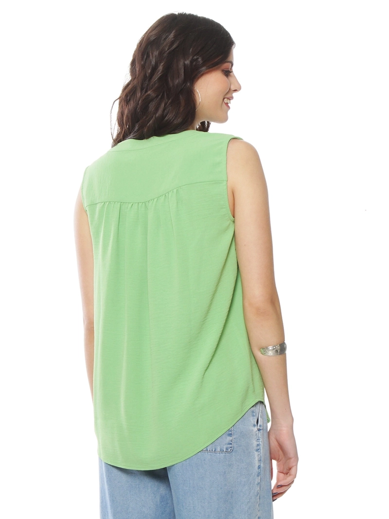BLUSA MUJER WADOS ESCOTE EN V SIN MANGAS - 5