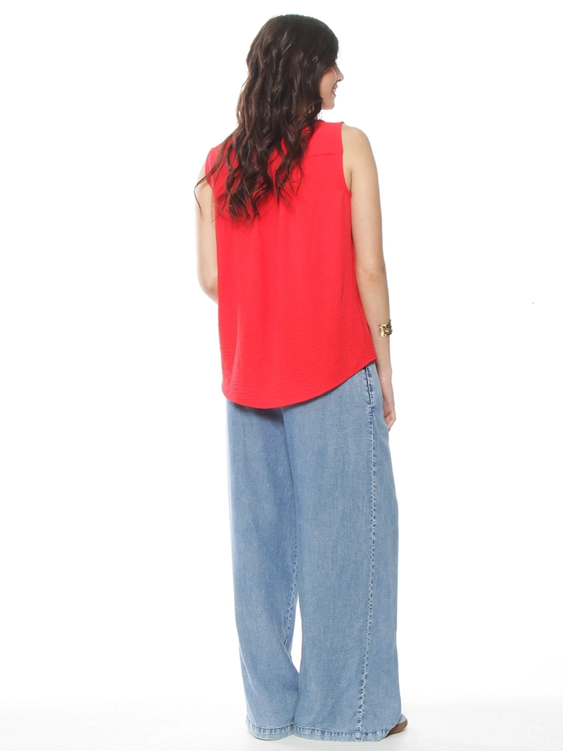 BLUSA MUJER WADOS ESCOTE EN V SIN MANGAS - 5