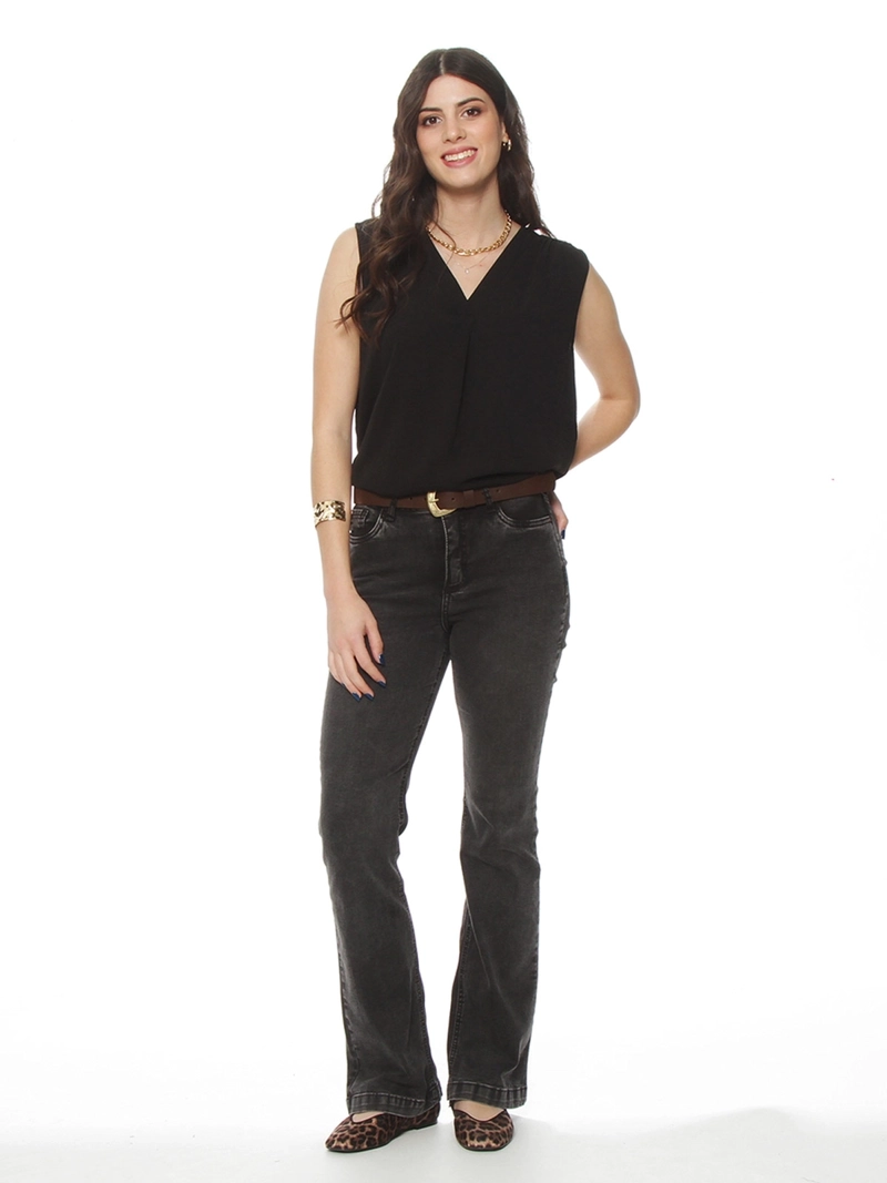 BLUSA MUJER WADOS ESCOTE EN V SIN MANGAS