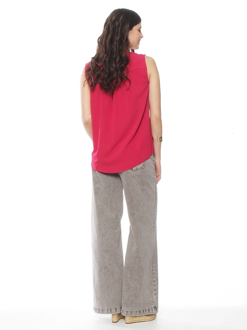 BLUSA MUJER WADOS ESCOTE EN V SIN MANGAS - 3