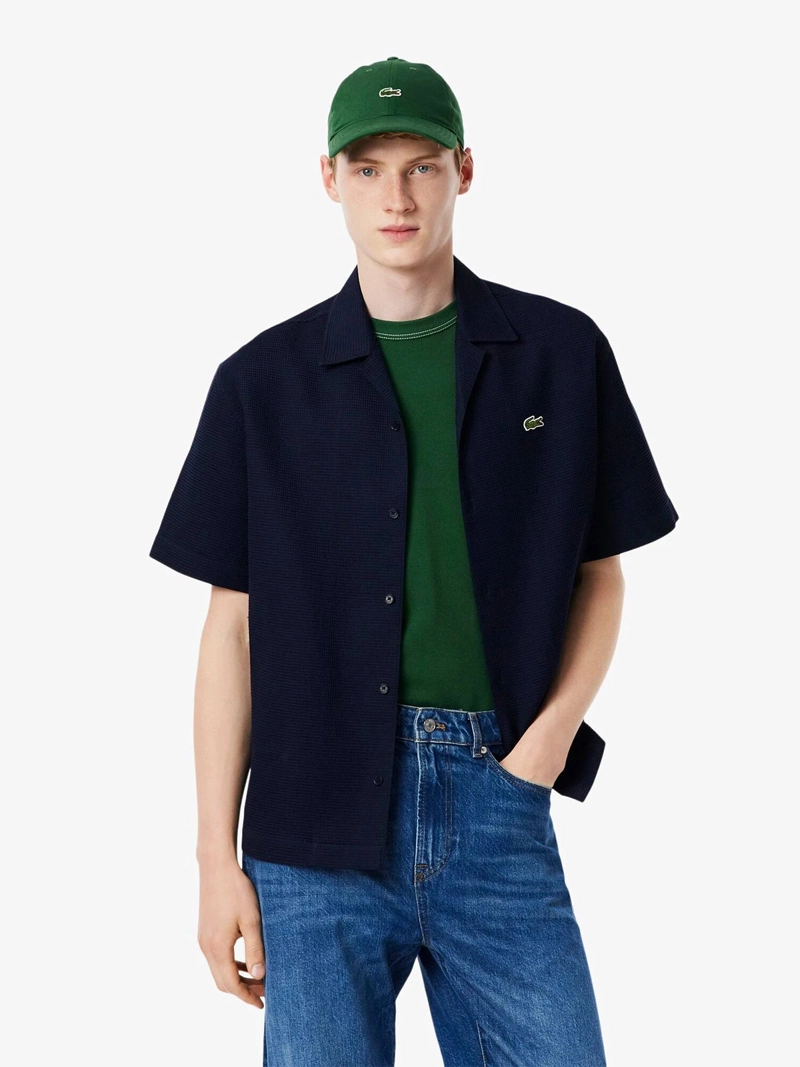 CAMISA HOMBRE LACOSTE ALGODÓN MANGA CORTA - 1