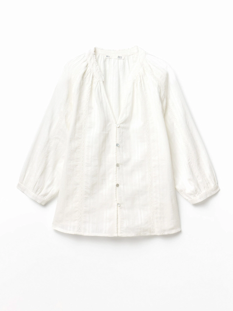 BLUSA MUJER SFERA ALGODÓN MANGA LARGA - 4