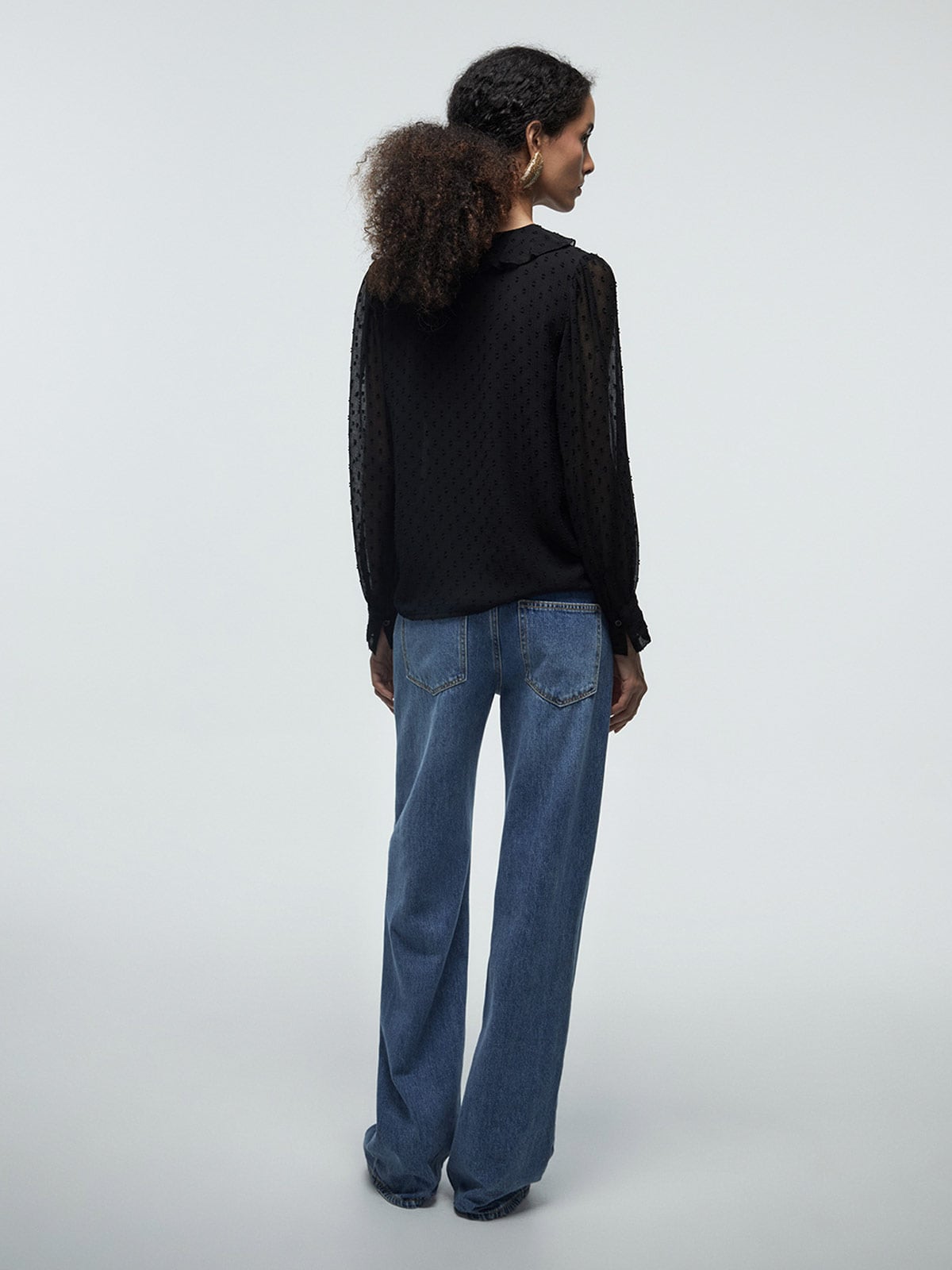 BLUSA MUJER SFERA MANGA LARGA - 3
