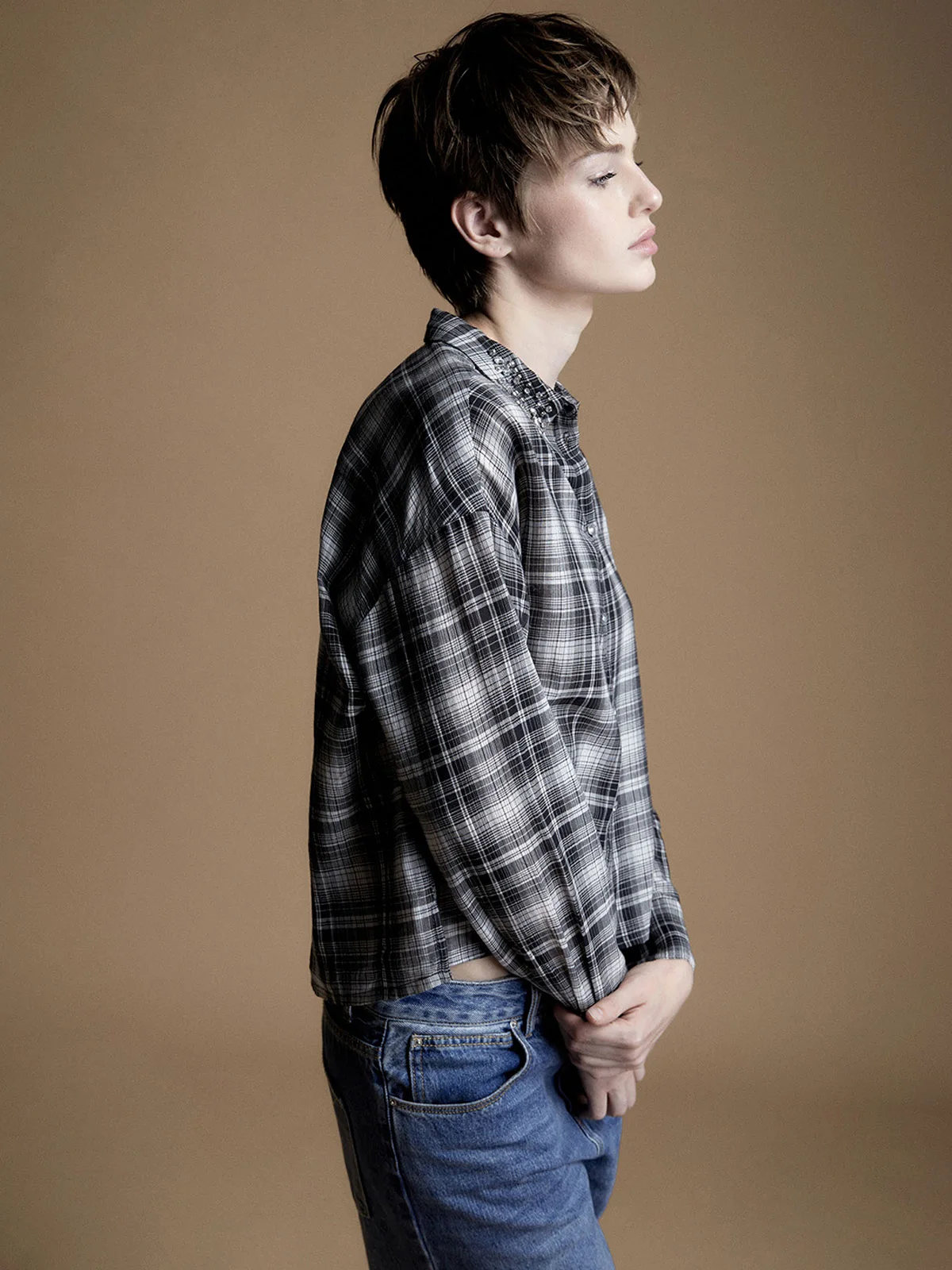 BLUSA MUJER SFERA ALGODÓN MANGA LARGA - 3