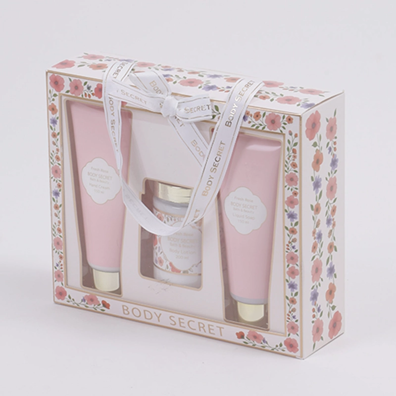 SET DE BAÑO BODY SECRET WILD CREMA 150ML+LOCIÓN CUERPO 200ML+ JABÓN 150ML - 4