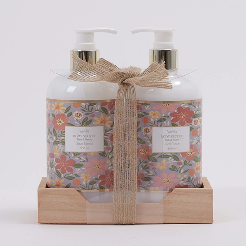 SET DE BAÑO BODY SECRET DUO NATURAL CREMA 500ML+JABÓN 500ML - 1
