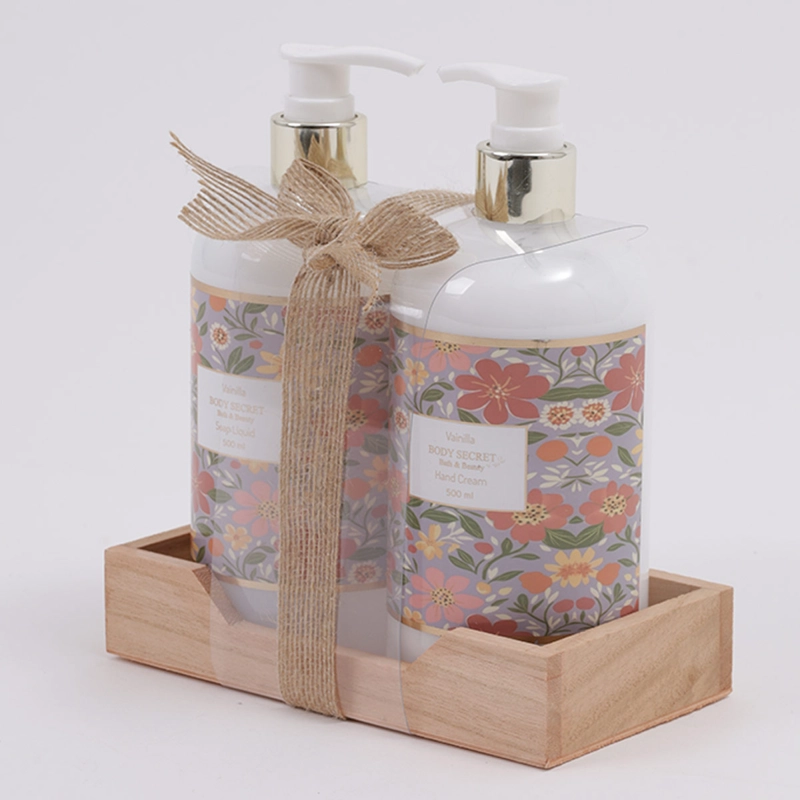 SET DE BAÑO BODY SECRET DUO NATURAL CREMA 500ML+JABÓN 500ML - 2