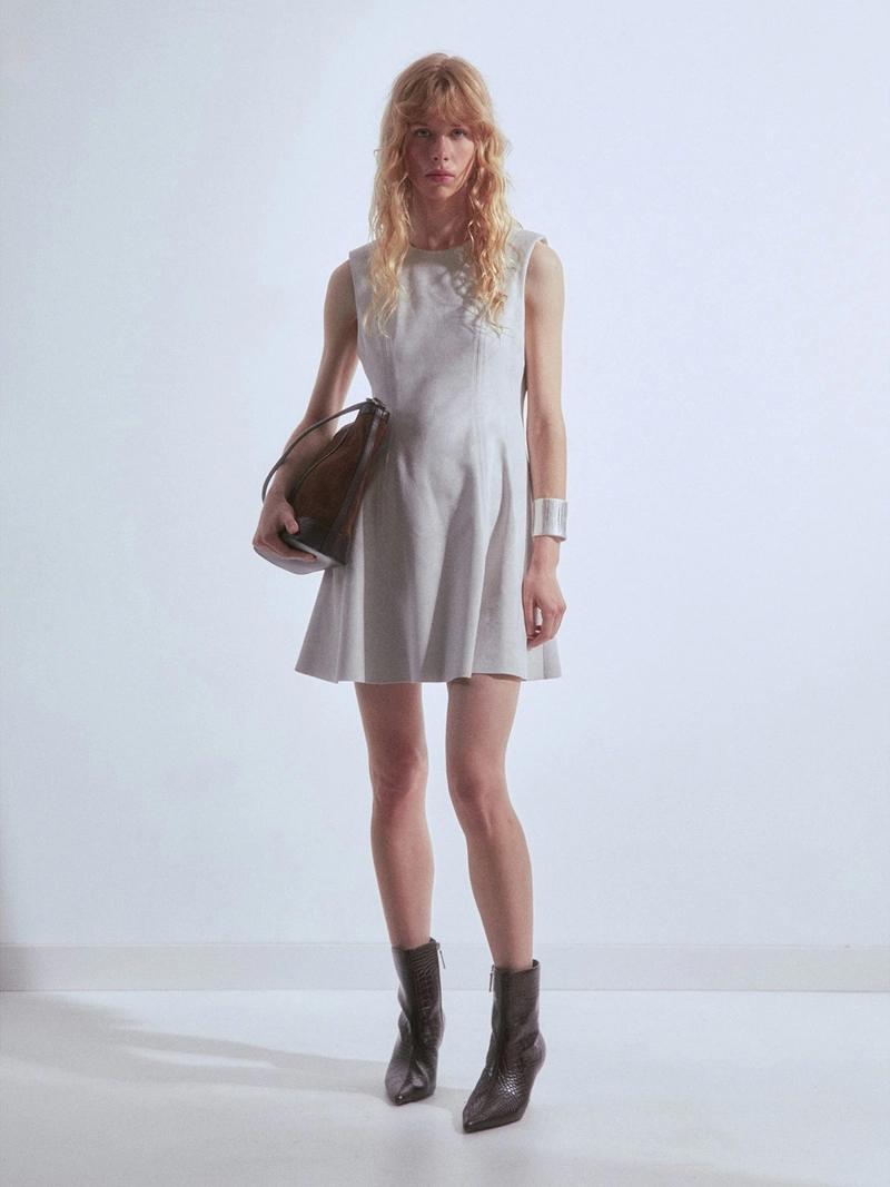 VESTIDO MUJER SFERA CORTO SUEDE - 1