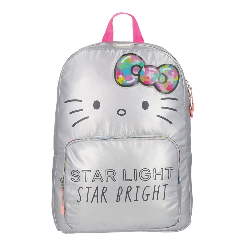 MOCHILA HELLO KITTY PLATA - 1