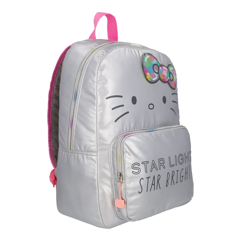 MOCHILA HELLO KITTY PLATA - 2