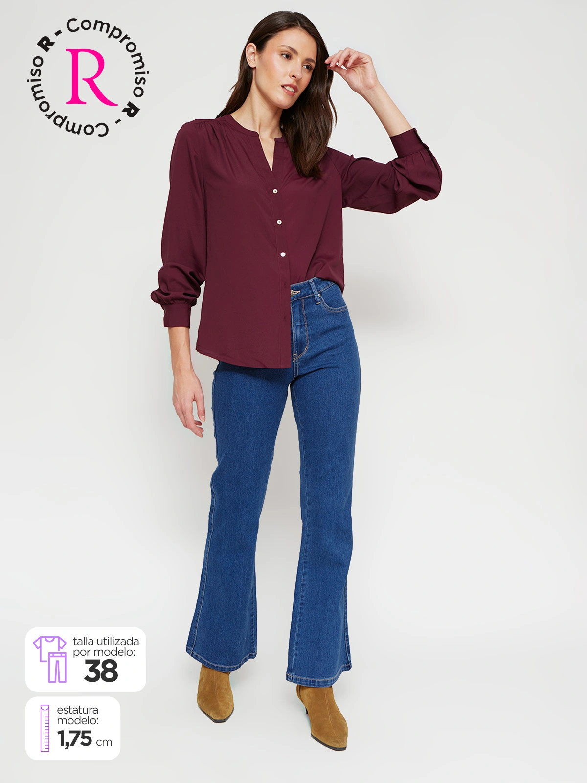JEANS MUJER MARQUIS ALGODÓN FLARE - 1