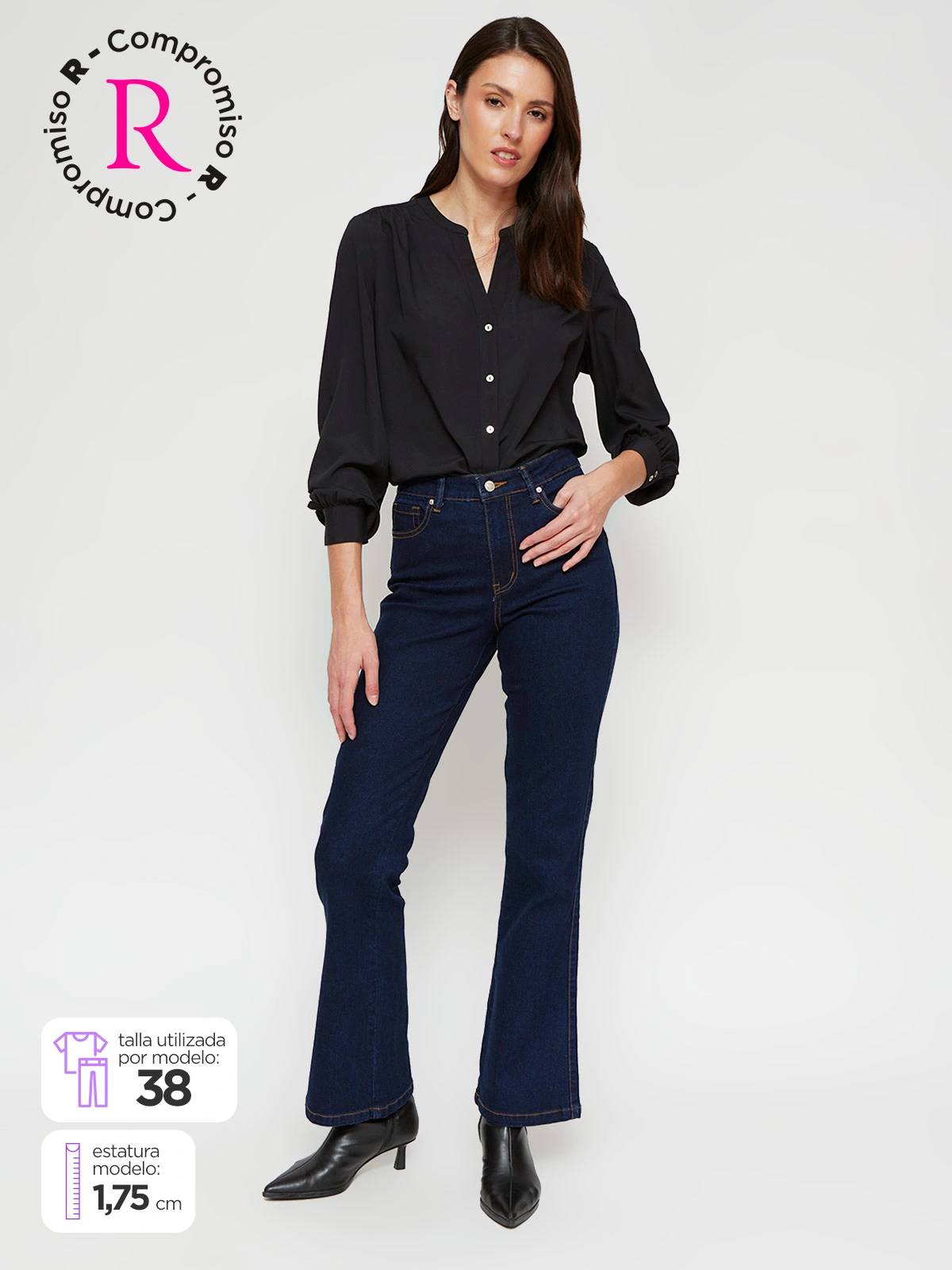 JEANS MUJER MARQUIS ALGODÓN FLARE - 1
